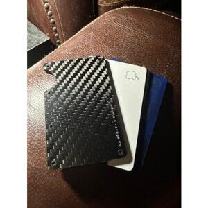 Minimalist Wallet for Men Slim RFID Wallet Scratch Resistant Matte Carbon Fiber